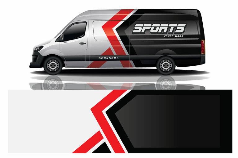 Van-Car-Wrap-Design für Unternehmen