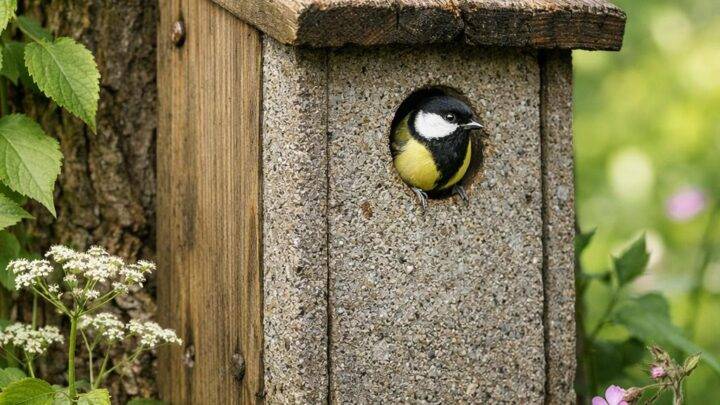 Robuste Brutplätze für Wildvögel: Holzbeton Nistkästen